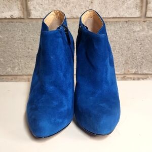 Electric Blue Suede ankle boots